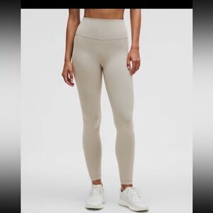 Lululemon Wunder train high rise tight 28” color river stone size 8
